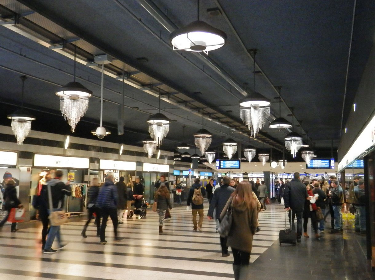Referenzbild SBB AG, AV-Beschallungsanlage Hauptbahnhof Zürich