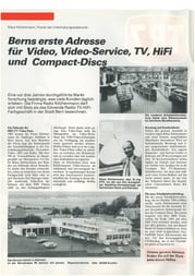 Pressebericht 1985