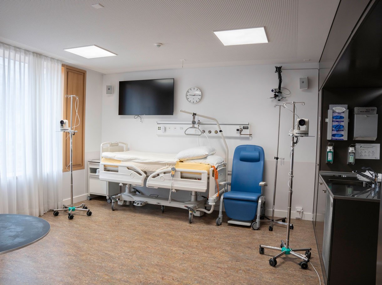 Simulationsraum der Hochschule für Gesundheit, Freiburg, Kilchenmann AG Simulationsraum der Hochschule für Gesundheit, Freiburg, Kilchenmann AG