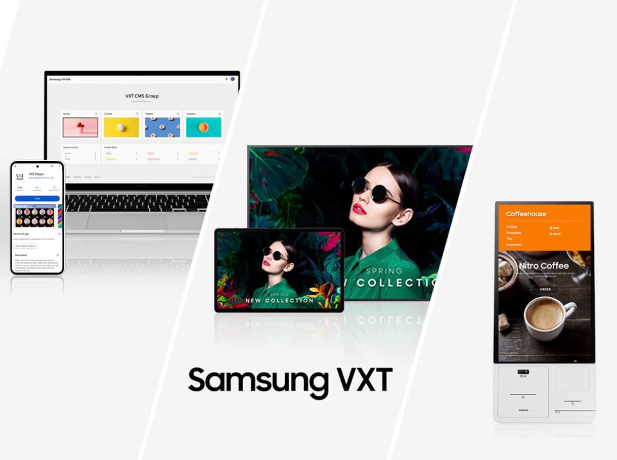 Samsung VXT: Die Cloud-Plattform für smarte Digital Signage