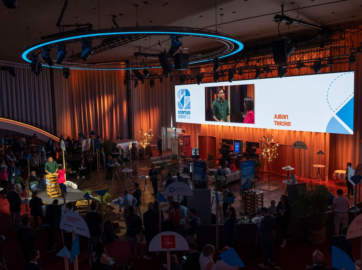 Arena, Swiss startup days 2026, Kursaal Bern, Kilchenmann AG