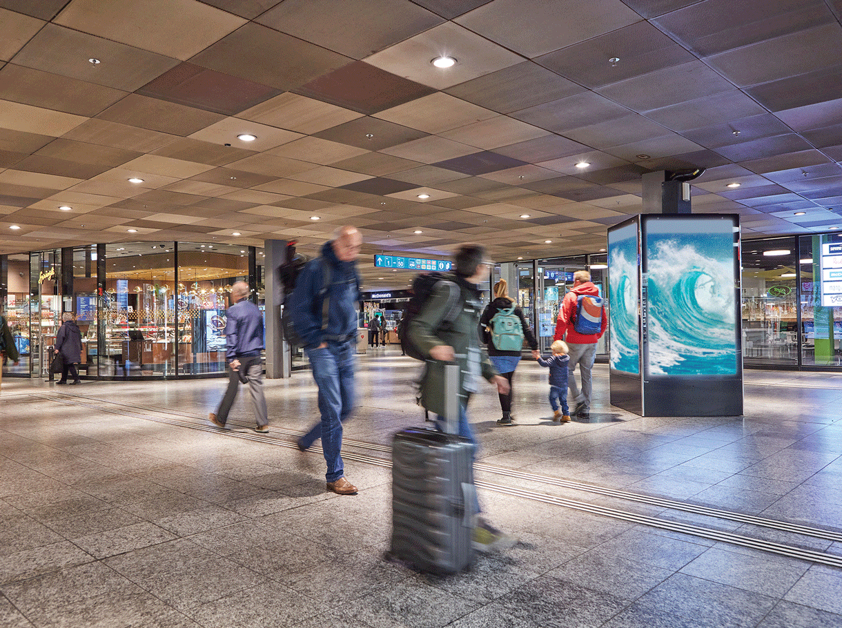 Digitale Display Bahnhof Bern