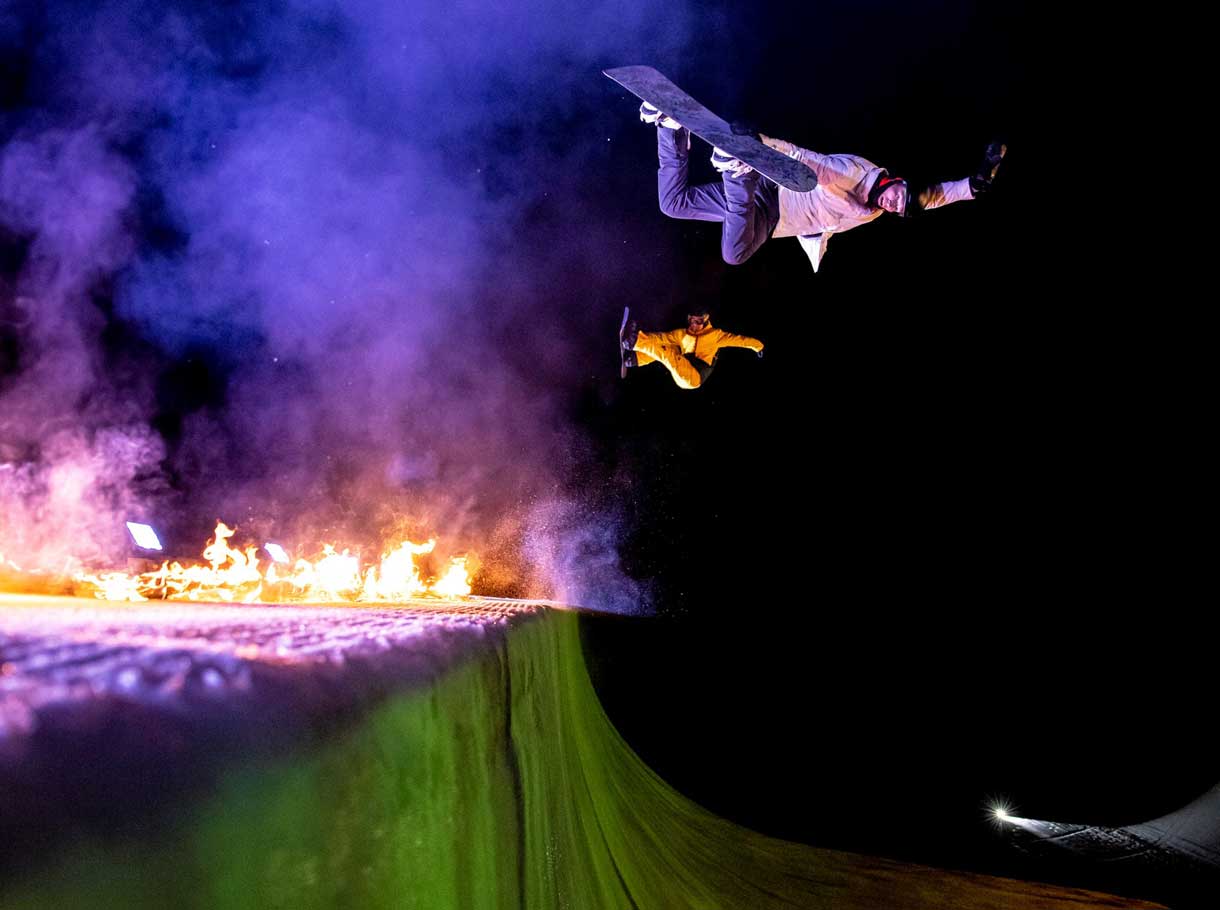 Visualisierungstechnik: Zwei Olympiasieger bringen Halfpipe zum Leuchten