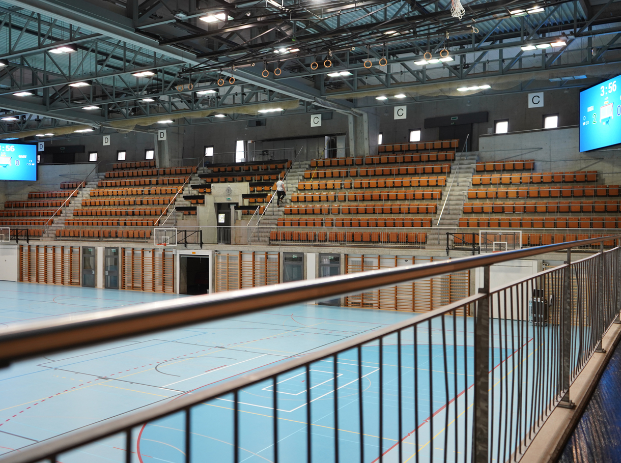 LED-Wand für die Sporthalle in Wankdorf, Bern